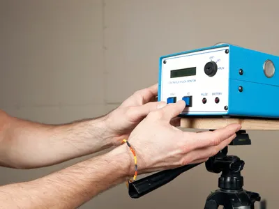 Radon testing in a New York home