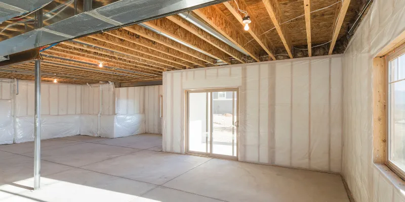 Radon testing services in an Albany NY basement — Radon Mitigation of Albany